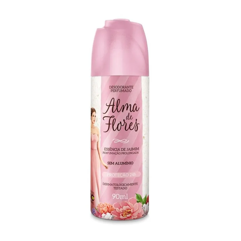 Desodorante Spray Alma de Flores 90ml - Jasmim