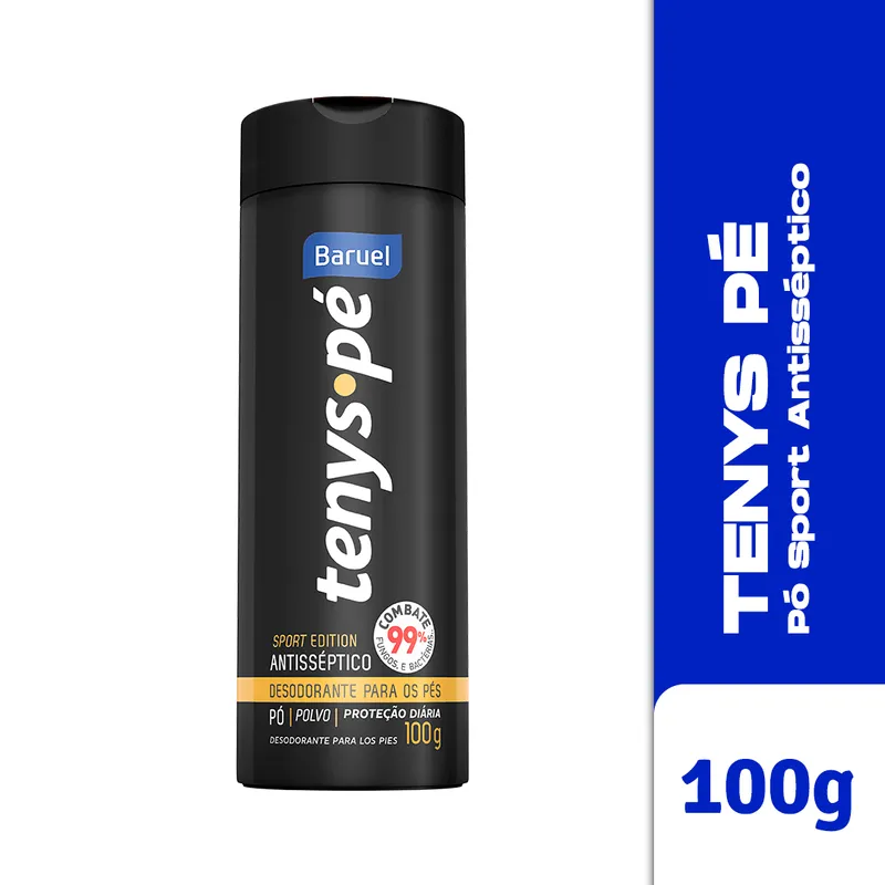 Desodorante para os Pés Tenys Pé Sport Edition Antisséptico Pó 100g