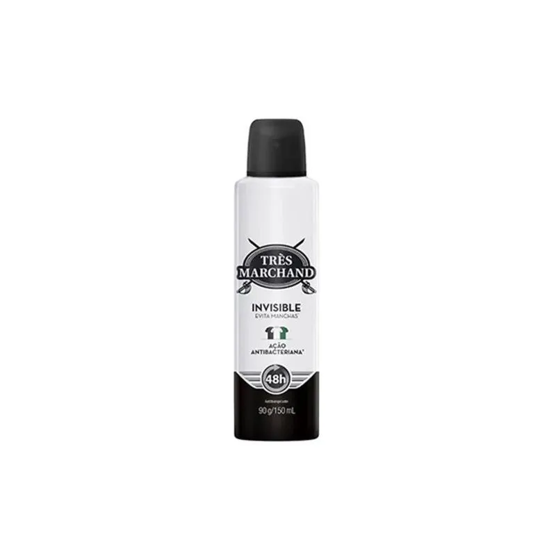 Desodorante Tres Marchand Aerosol Invisible 150ml/90g