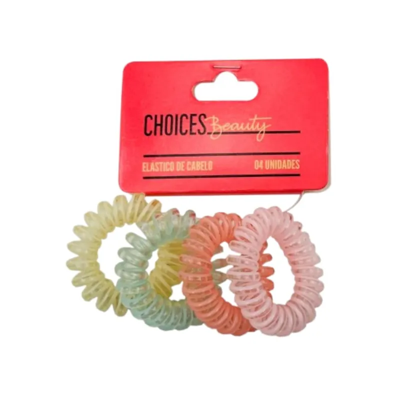 Elástico De Cabelo Choices Beauty Mola 4 Unidades