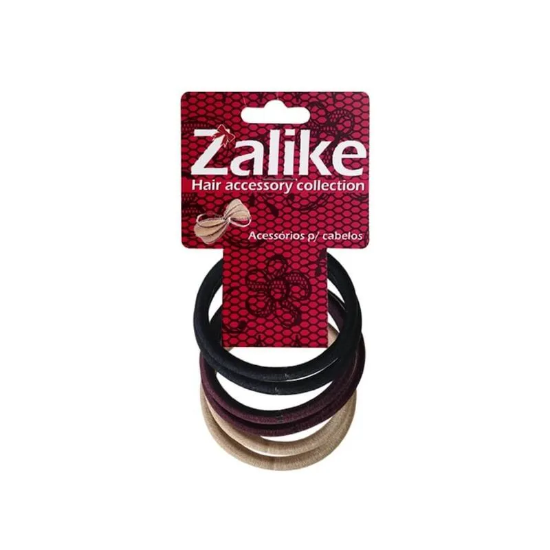 Elástico Sem Metal 6mm - Kit com 6 Unidades, Preto (Ref. 207)