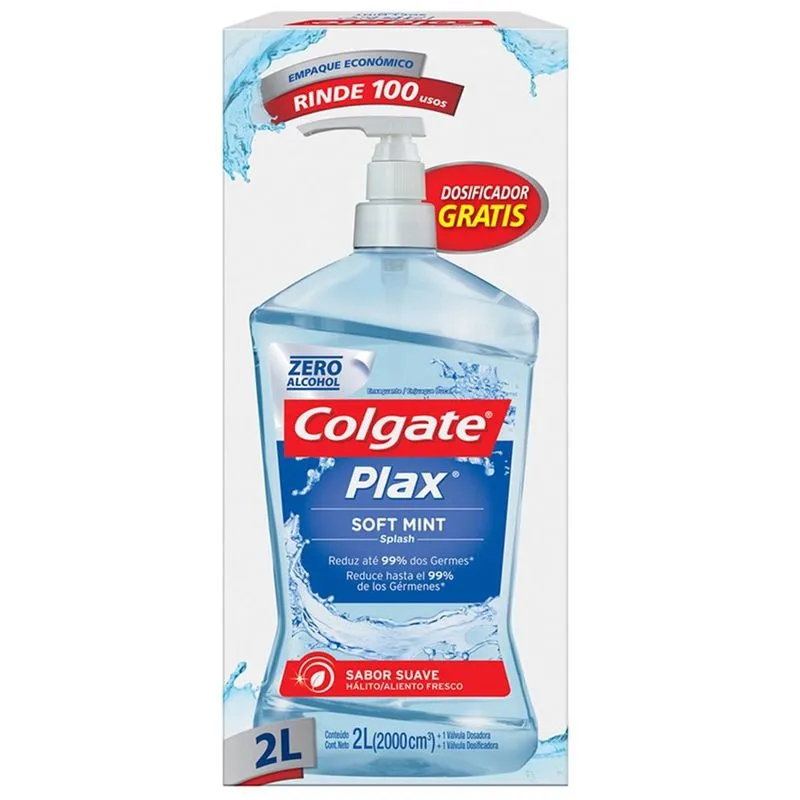 Enxaguante Bucal Colgate Plax Soft Mint - 2L