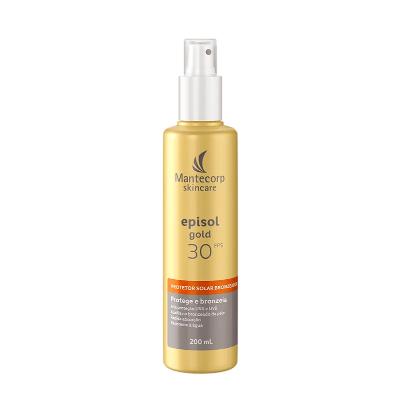 Protetor Solar Episol Gold Bronzeador FPS30 Spray 200ml