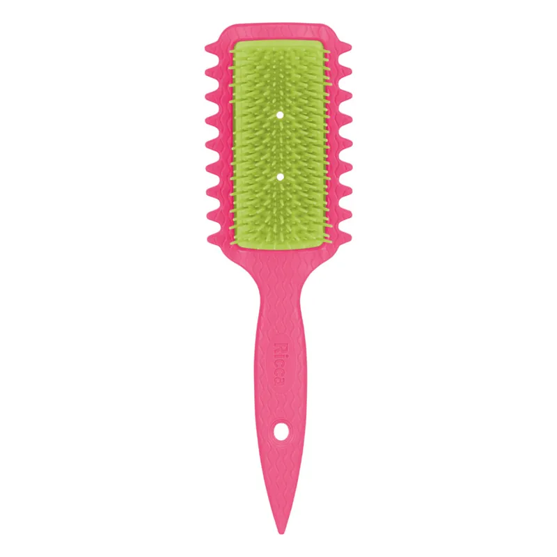 Escova De Cabelo Ricca Flex Fita Rosa