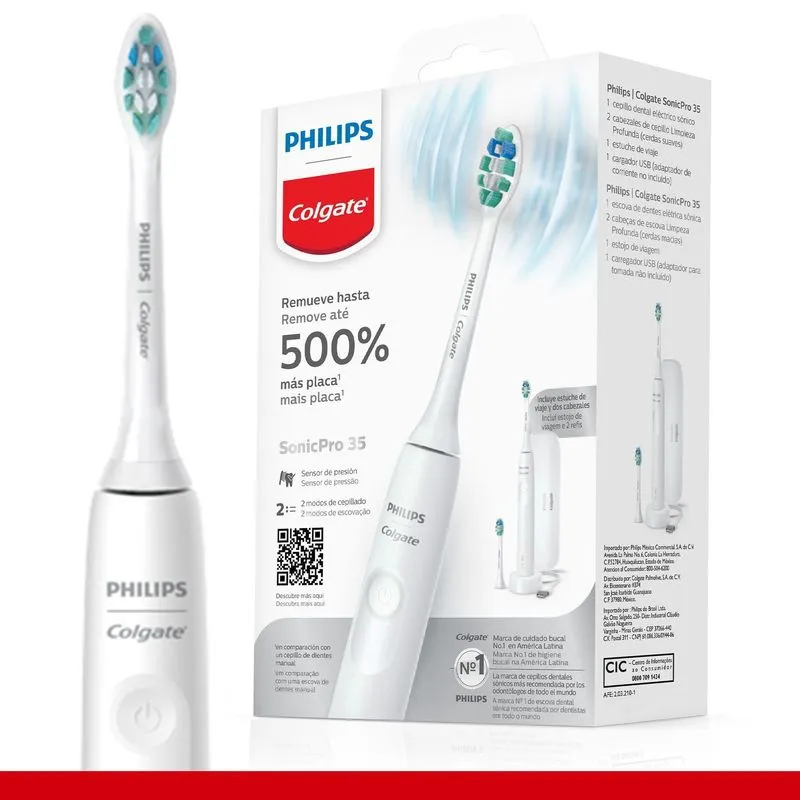 Escova de Dente Elétrica Philips Colgate Sonic Pro 35