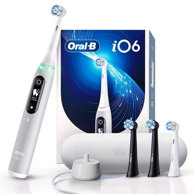 Escova Dental Elétrica Oral-B iO Series 6 Recarregável Bivolt Branca 1 Unidade