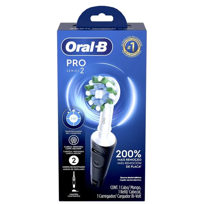 Escova Dental Elétrica Oral-B Pro Series 2 Timer Bivolt 1 Unidade