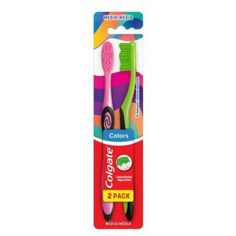 Escova Dental Colgate Colors C/2 Unidades