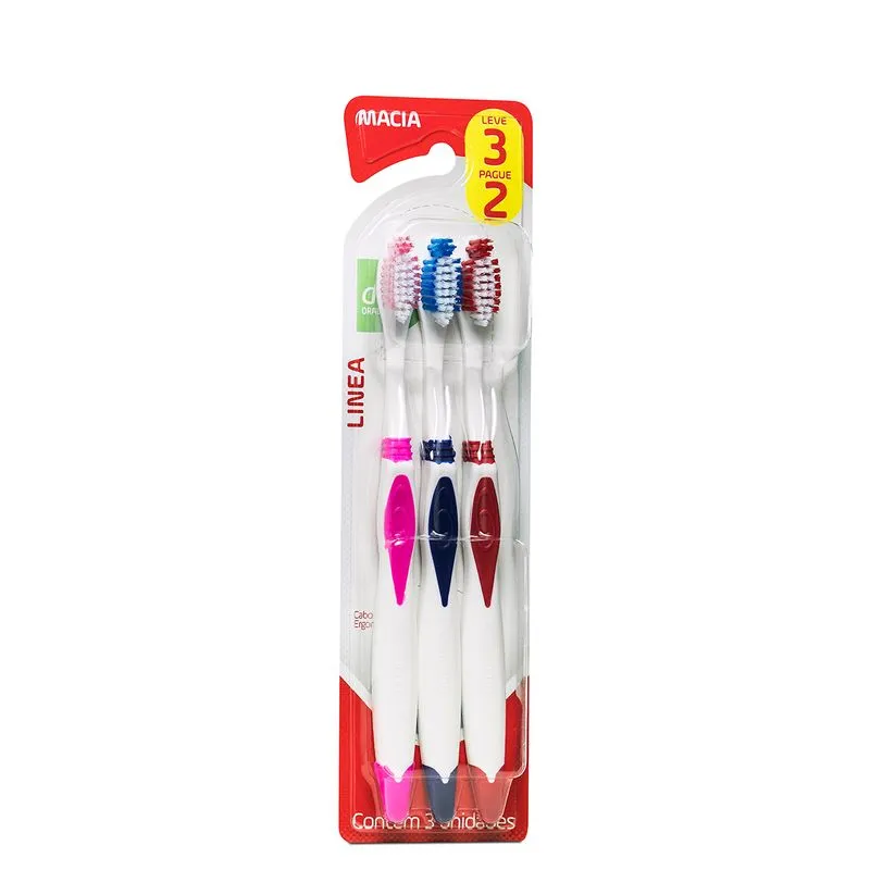 Escova dental Dauf linea macia leve 3 Pague 2