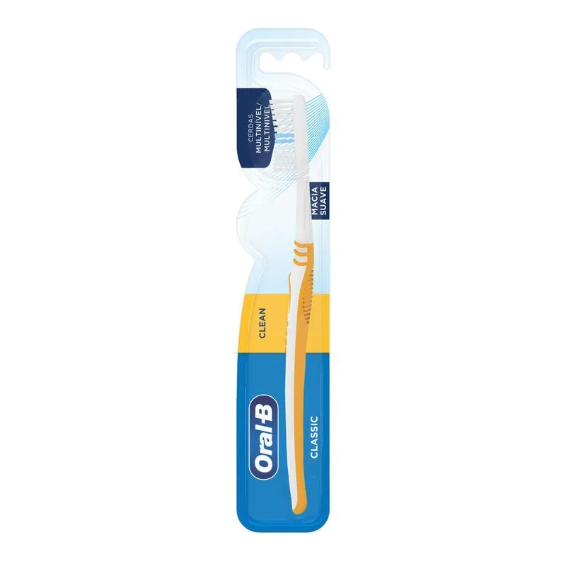 Escova Dental Oral-B Classic Clean Cerdas Macia Cores Sortidas 1 Unidade