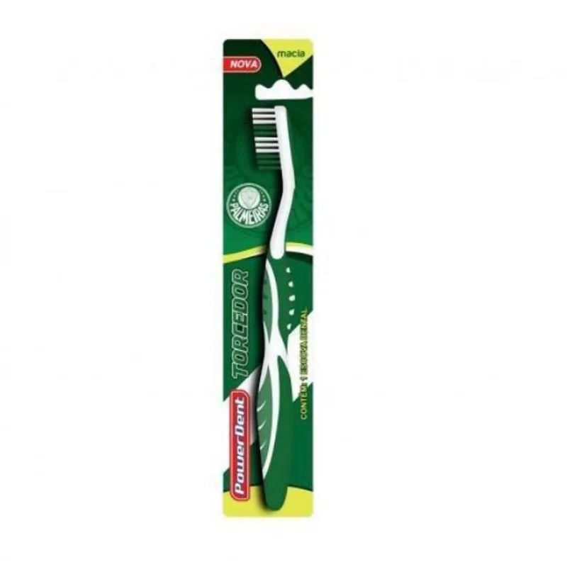 Escova Dental Powerdent Torcedor Palmeiras Ref. 1080