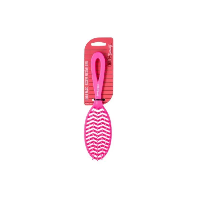 Escova De Cabelo Choices Beauty Flex Ova 1 Unidade