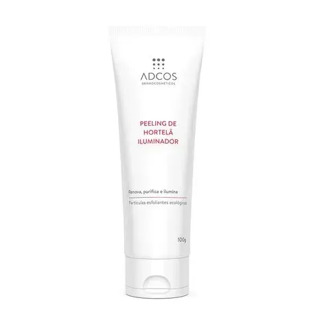 Esfoliante Facial Adcos Clean Solution Peeling de Hortelã Iluminador 100g