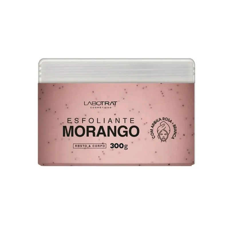 Esfoliante Corpo e Rosto Morango 300g Labotrat