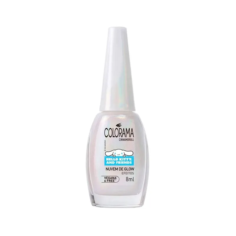 Esmalte Colorama Cinnamoroll Hello Kitty And Friends Efeitos Nuvem De Glow 8ml