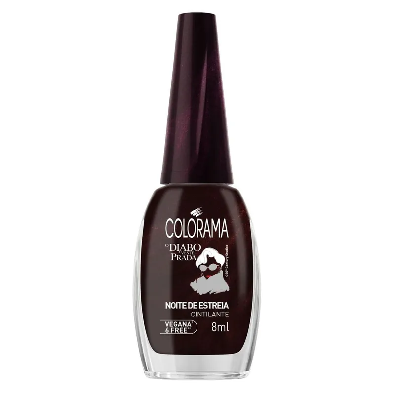 Esmalte Colorama O Diabo Veste Prada Noite De Estreia Cintilante 8ml