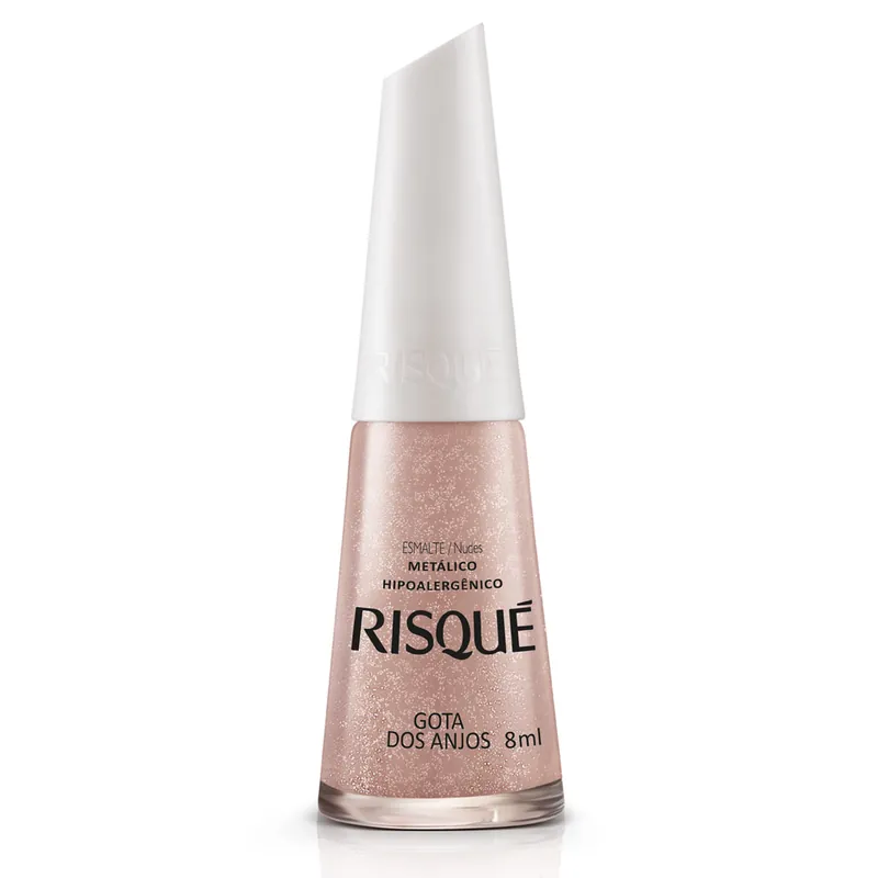 Esmalte Risqué Hipoalergênico Gota dos Anjos Cremoso Metálico 8ml