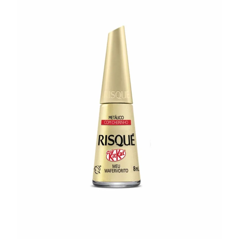 Esmalte Risqué Kitkat Metálico Meu Wafervorito 8ml