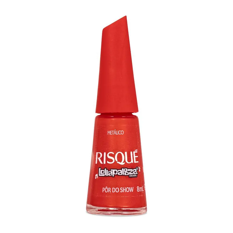 Esmalte Risqué Metálico Pôr Do Show Lollapalooza Brasil 8ml