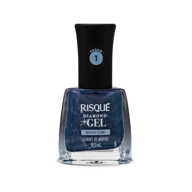 Esmalte Risque Diamond Gel Sobert De Mirtilo 9,5 Ml