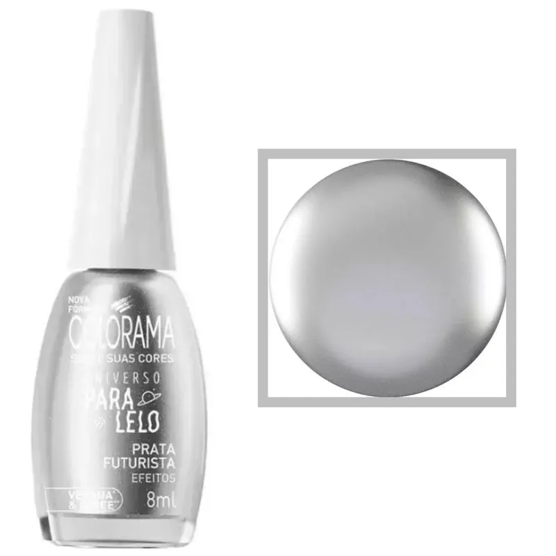 Esmalte Universo Paralelo Prata Futurista Colorama