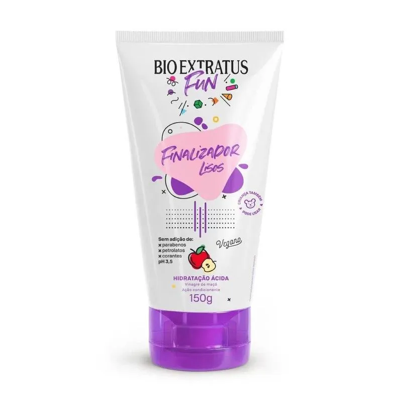 Finalizador Bio Extratus Fun Lisos Hidratação Ácida 150g