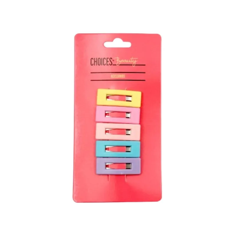 Fivela Tic Tac Choices Beauty Colors 5 Unidades