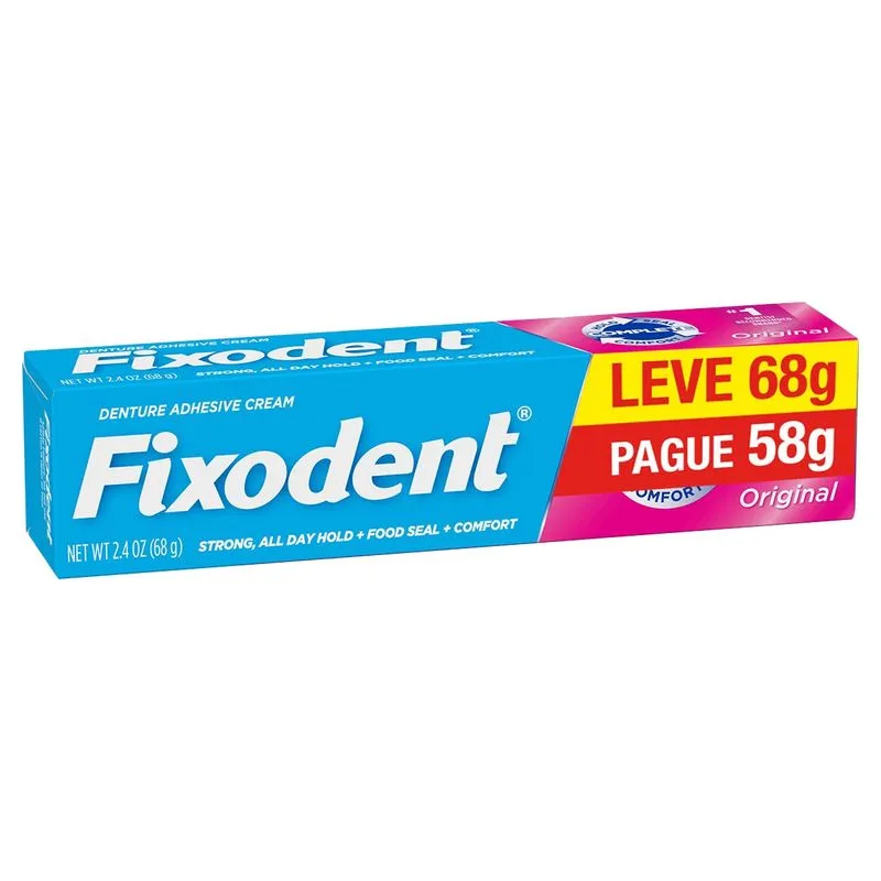 Fixador Dentadura Fixodent Original 68g 1 Uni Leve 68g Pague 58g