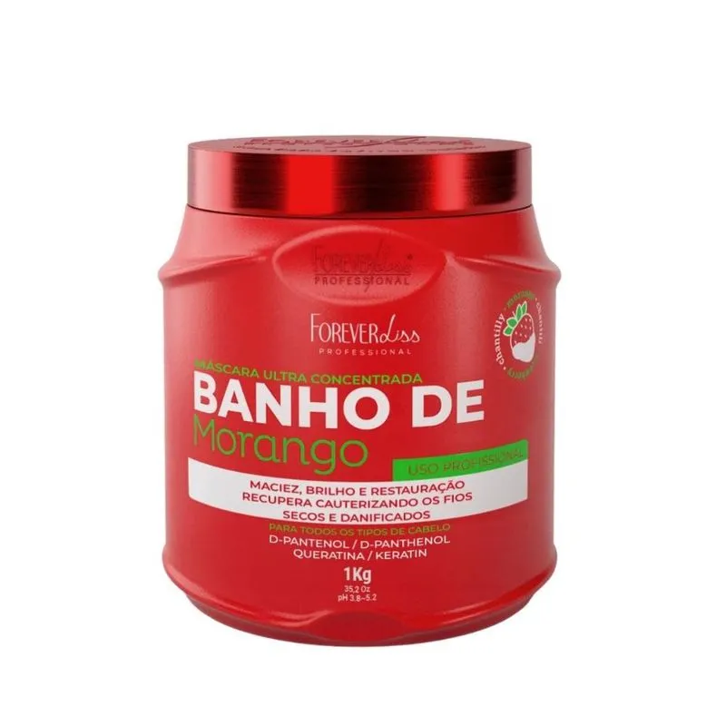 Forever Liss Banho de Morango Máscara - 1000g