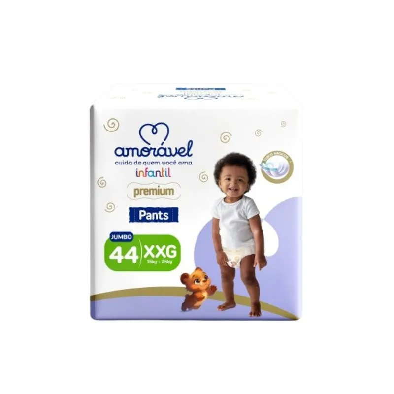 Fralda Amoravel Pants XXG 44 Unidades