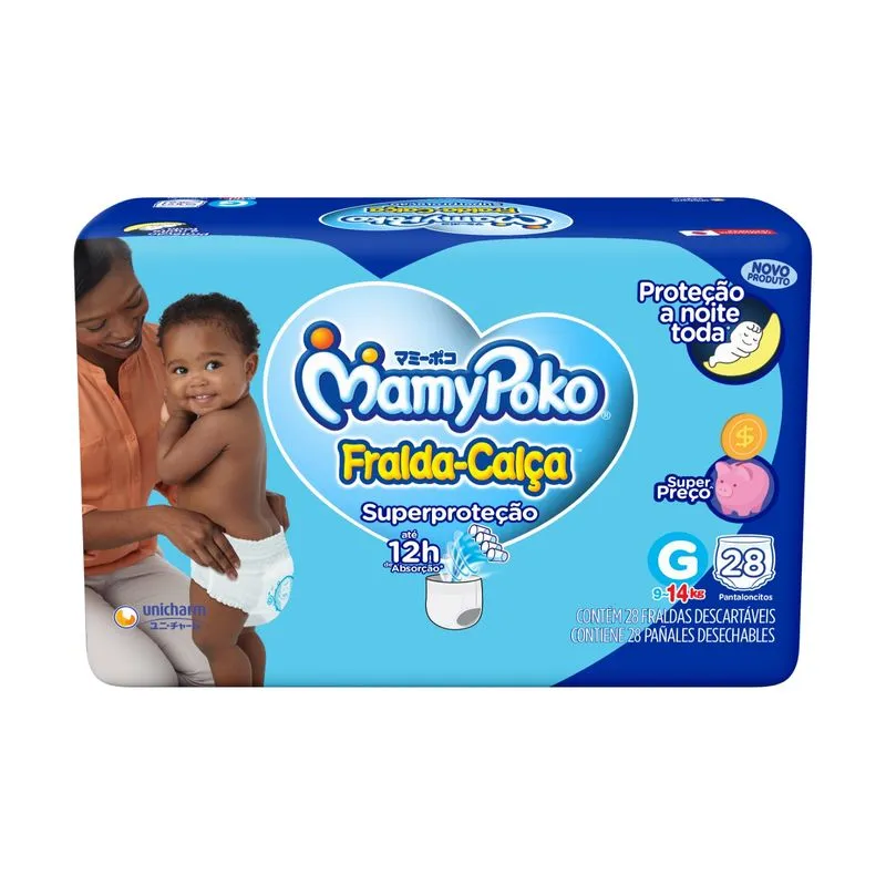 Fralda-Calça MamyPoko Superproteção G 28 Unidades