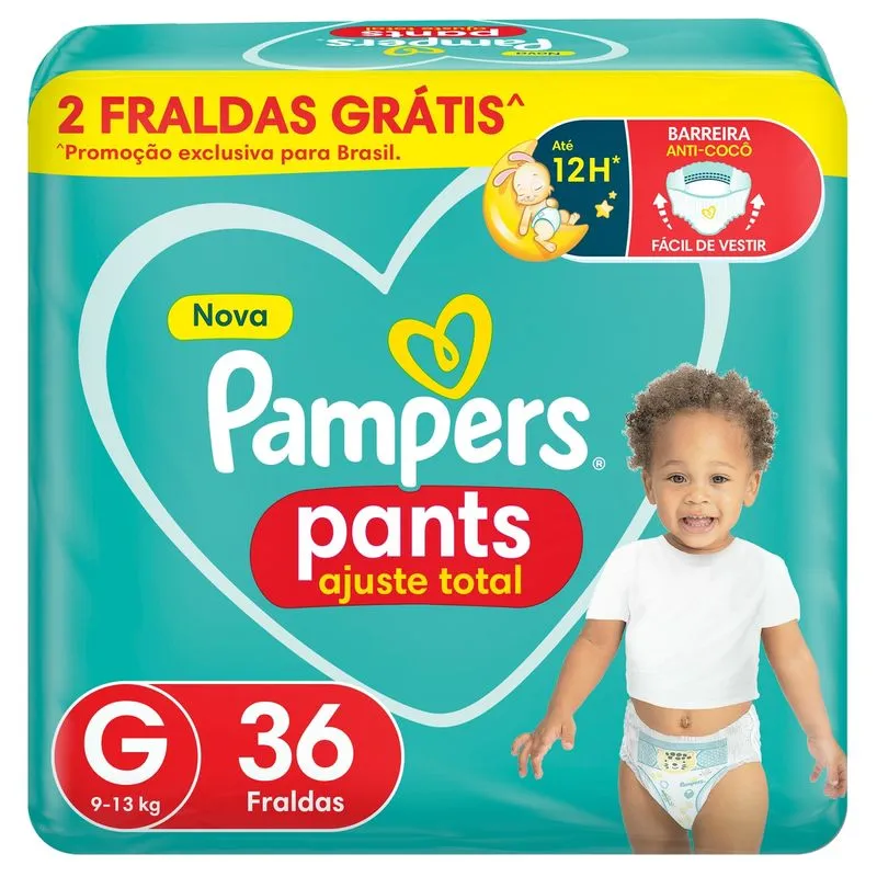 Fralda Pampers Pants Ajuste Total  G 36 Unidades