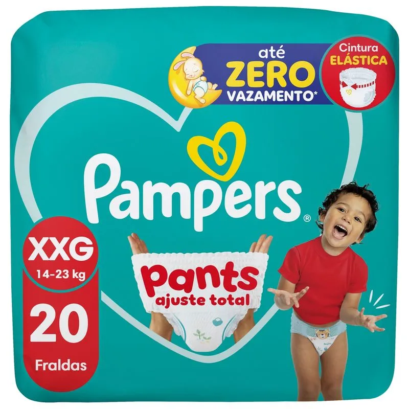 Fralda Pampers Pants Ajuste Total Xxg 20 Unidades