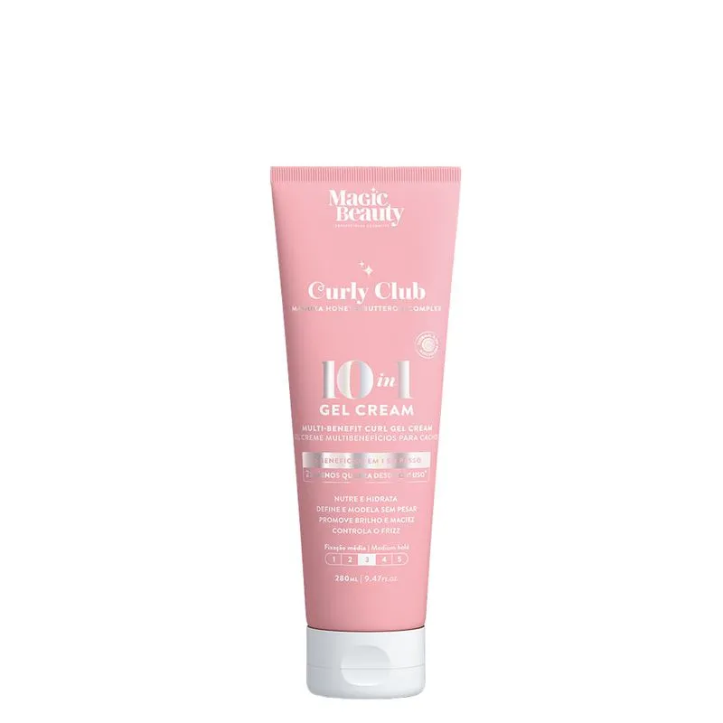 Gel Creme Magic Beauty - Curly Club 10 In 1 - 280ml