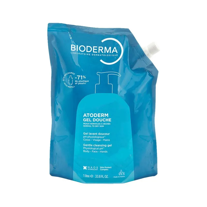Gel De Banho Bioderma Ultrassuave Atoderm Douche Refil 1l