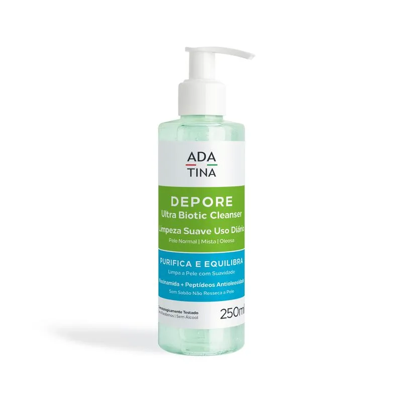 Gel de Limpeza Facial Ada Tina Depore Ultra Biotic 250 ml