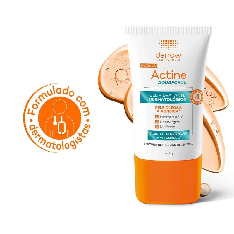 Gel Hidratante Facial Actine Aquaforce Peles Oleosas e Acneicas 40g