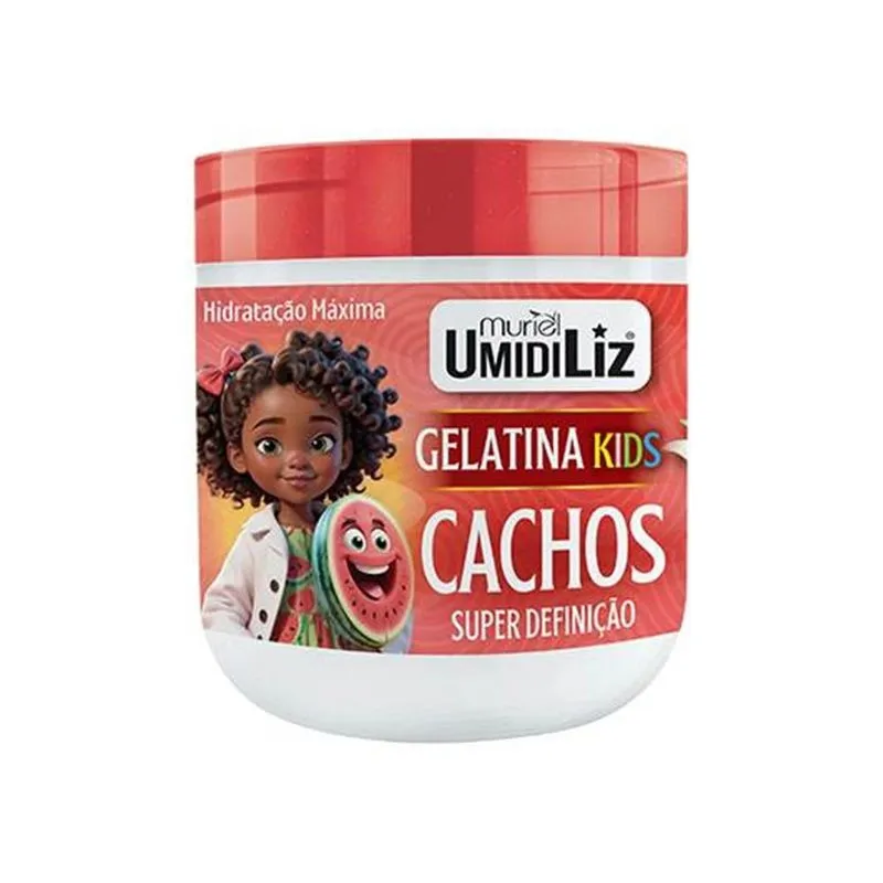 Gelatina Super Definição Umidiliz Cachos Kids Melancia - 500g