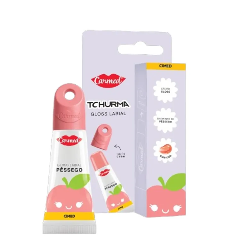 Gloss Labial Carmed Tchurma Pessego 5g