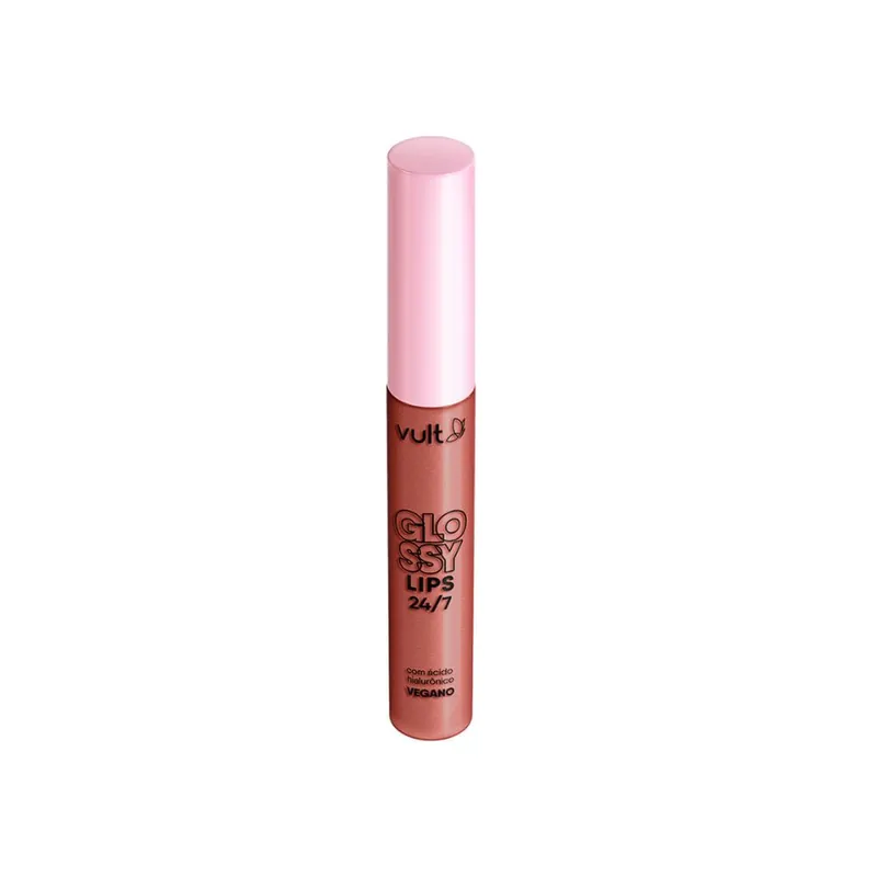 Gloss Labial Vult Glossy Lips 24/7 Pêssego Cintilante 5,2ml