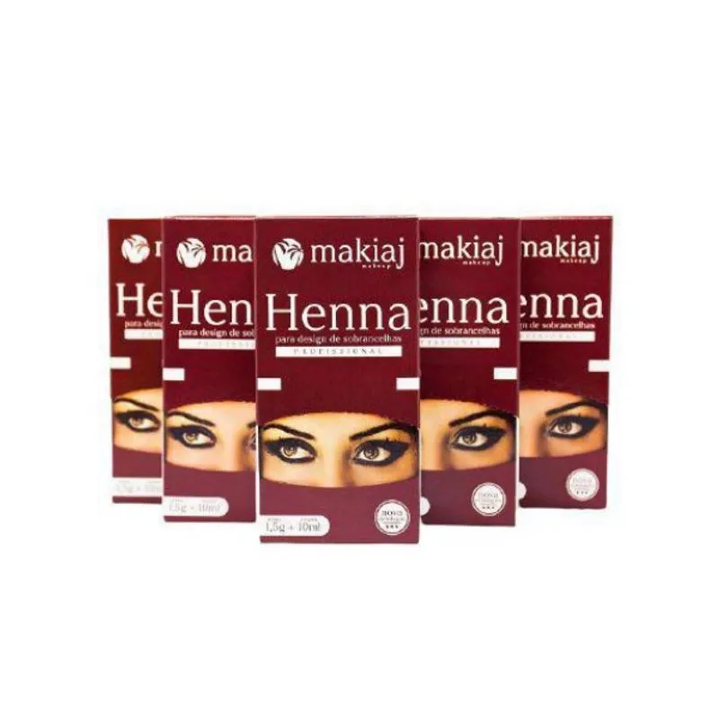 Henna para Sobrancelha Castanho Médio Makiaj 1,5g