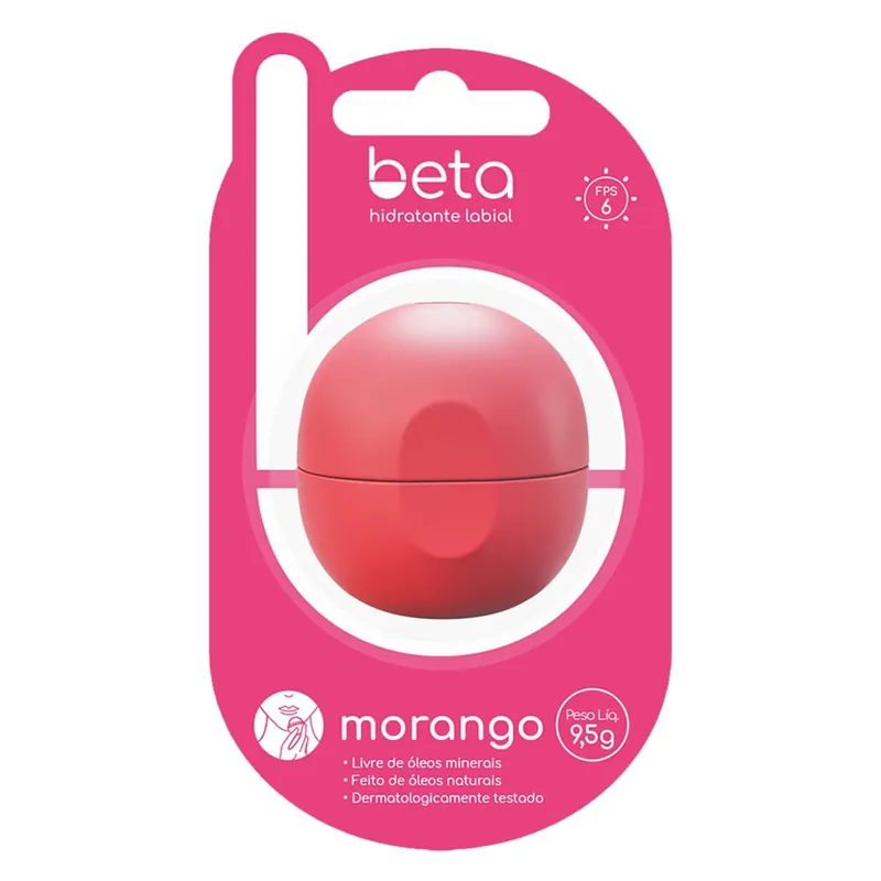 Hidratante Labial Beta Morango 9,5g