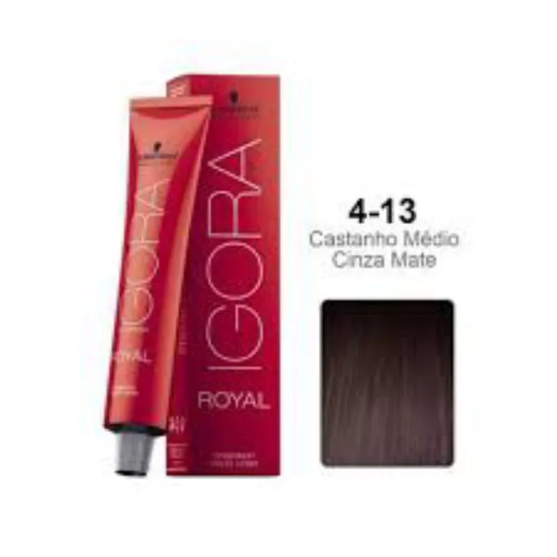 Igora Royal Coloração 4-13 Castanho Médio Cinza Mate - 60g