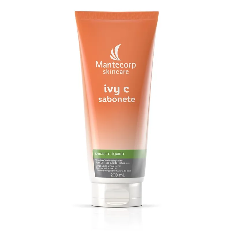 Sabonete Líquido Facial Mantecorp Skincare Ivy C Vitamina C Nanoencapsulada 200ml