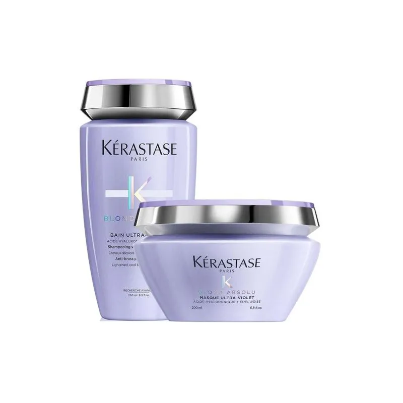 Kérastase Blond Absolu Ultra-Violet Duo Kit (Shampoo + Máscara)