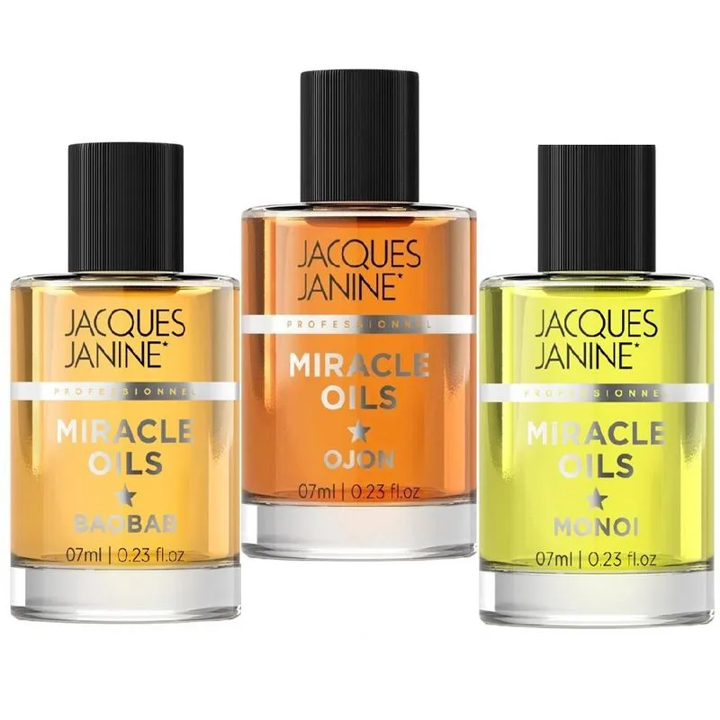 Kit 3 Óleos Miracle Baobab - Ojon - Monoi 7ml Jacques Janine
