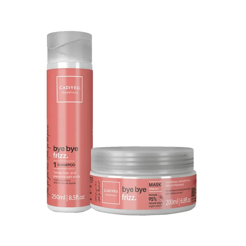 Kit Cadiveu Essentials Bye Bye Frizz- Shampoo 250 ml + Máscara 200 ml