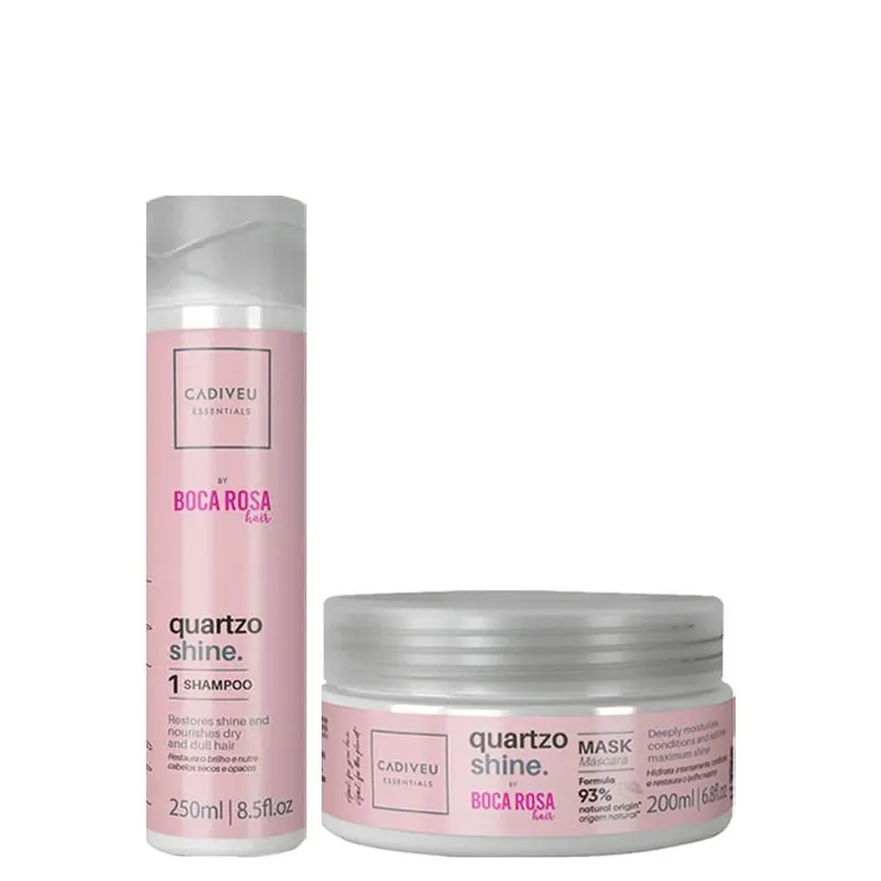 Kit Cadiveu Essentials Quartzo Shine - Shampoo 250 ml + Máscara de Brilho 200 ml