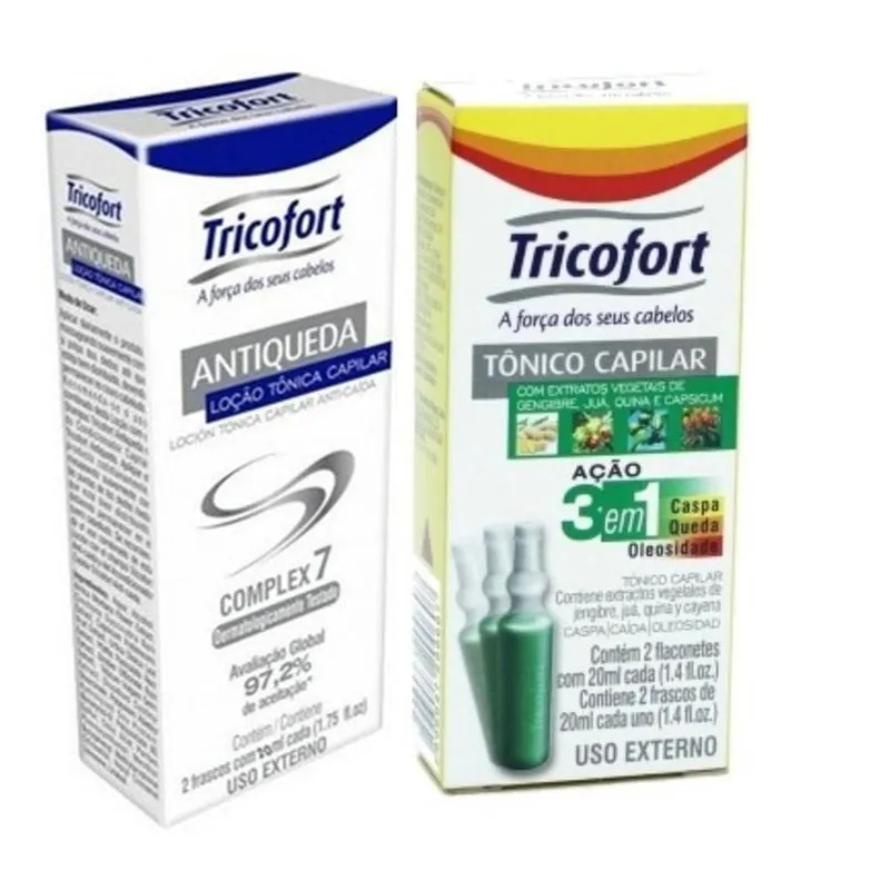 Kit Capilar Tricofort Antiqueda e Tônico - 4 Frascos de 20ml