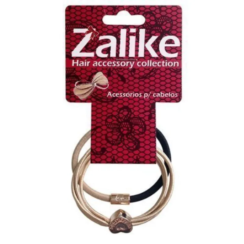 Kit de Elásticos com Enfeite Dourado - 2 Unidades (Ref. 223)